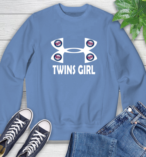 MLB Minnesota Twins Girl Under Armour Baseball Sports Sweatshirt 11