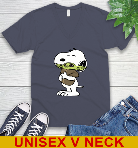 Snoopy Hugging Baby Yoda Shirt 56