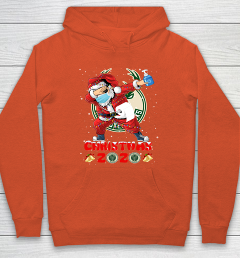 Milwaukee Bucks Funny Santa Claus Dabbing Christmas 2020 NBA Hoodie 3