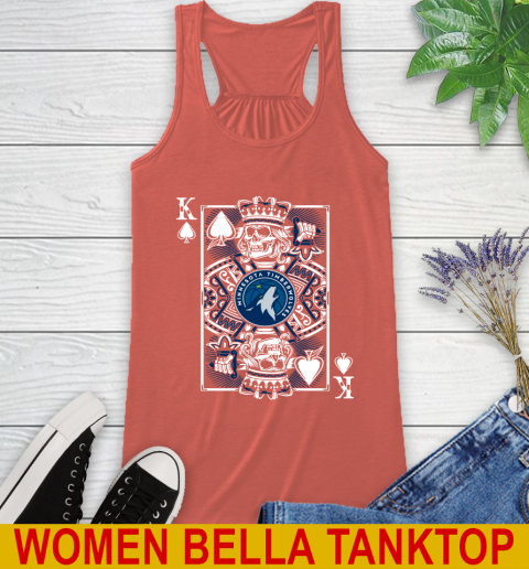 Minnesota Timberwolves NBA Basketball The King Of Spades Death Cards Shirt Racerback Tank 3
