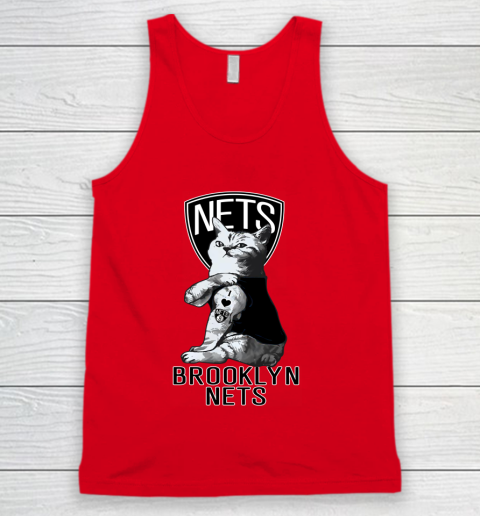 NBA Basketball My Cat Loves Brooklyn Nets Tank Top 5