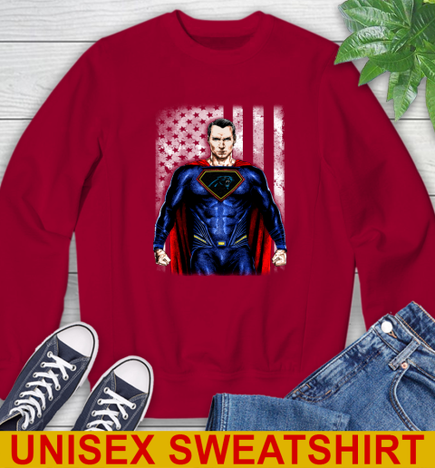 NFL Football Carolina Panthers Superman DC Shirt Sweatshirt 9