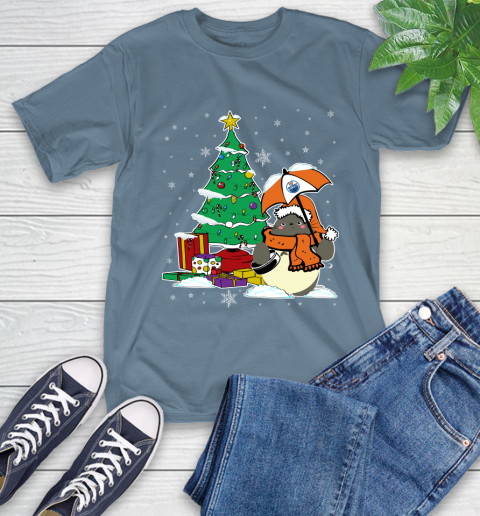 Edmonton Oilers NHL Hockey Cute Tonari No Totoro Christmas Sports T-Shirt 8