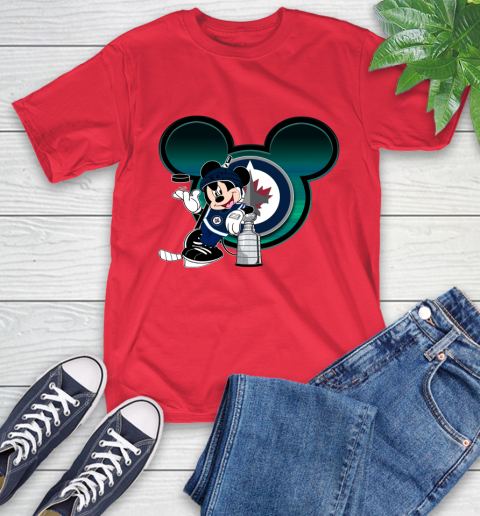 NHL Winnipeg Jets Stanley Cup Mickey Mouse Disney Hockey T Shirt T-Shirt 10
