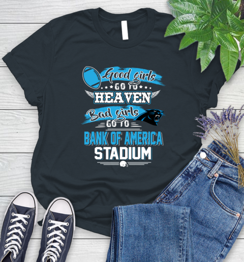 Carolina Panthers NFL Bad Girls Go To Bank of America Stadium Shirt Women's T-Shirt 8