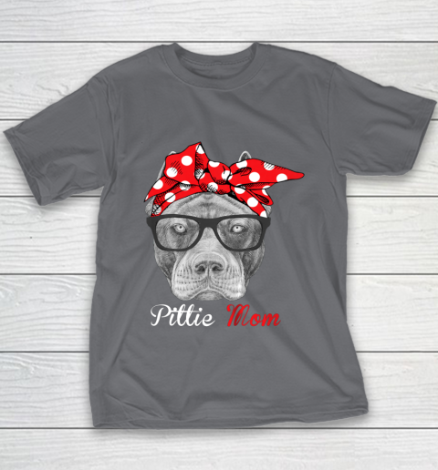 Dog Mom Shirt Pittie Mom Shirt for Pitbull Dog Lovers Mothers Day Youth T-Shirt 5