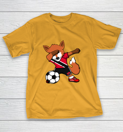 Dabbing Fox Trinidad and Tobago Soccer Fans Jersey Football T-Shirt 3