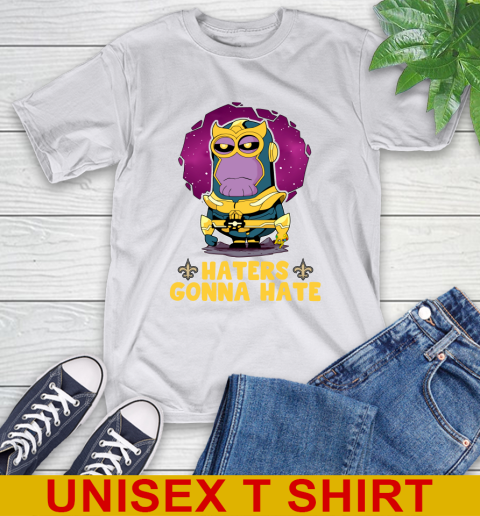 NFL Football New Orleans Saints Haters Gonna Hate Thanos Minion Marvel Shirt T-Shirt 12