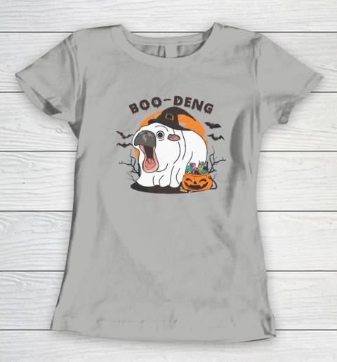 Funny Moo Deng Pumpkin Halloween Costumes Pygmy Hippopotamus Women's T-Shirt 7