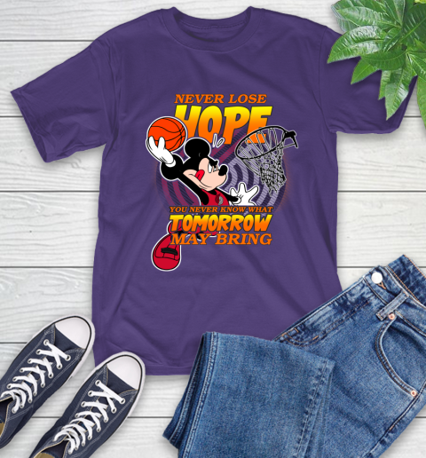 Portland Trail Blazers NBA Basketball Mickey Disney Never Lose Hope T-Shirt 5