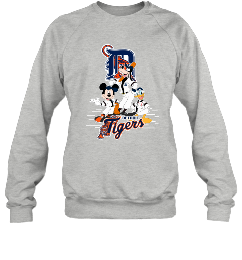 MLB Detroit Tigers Mickey Mouse Donald Duck Goofy Baseball T Shirt Hoodie