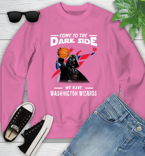 NBA Come To The Dark Side We Have Washington Wizards Star Wars Darth Vader Basketball Youth Sweatshirt 6