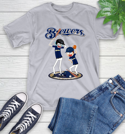 MLB Milwaukee Brewers Rick And Morty Baseball 6