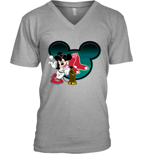 MLB Boston Red Sox The Commissioner's Trophy Mickey Mouse Disney Shirt