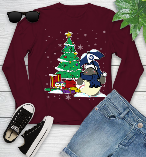 San Diego Padres MLB Baseball Cute Tonari No Totoro Christmas Sports Youth Long Sleeve 6