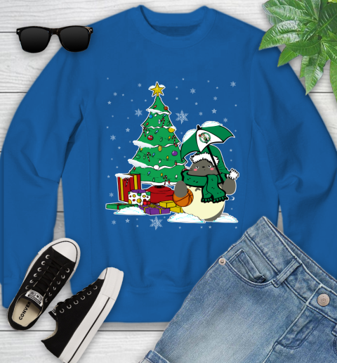 Boston Celtics NBA Basketball Cute Tonari No Totoro Christmas Sports Youth Sweatshirt 7