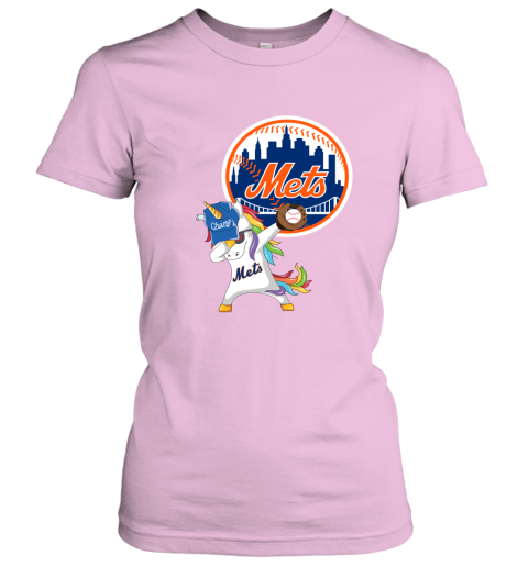 Hip Hop Dabbing Unicorn Flippin Love New York Mets Women's T-Shirt
