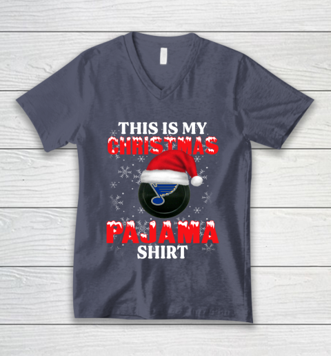 St.Louis Blues This Is My Christmas Pajama Shirt NHL V-Neck T-Shirt 7