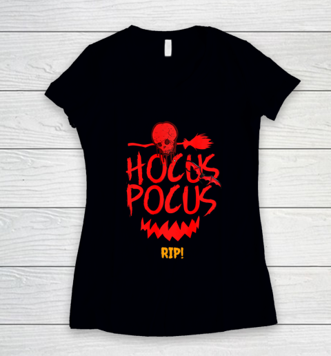 Hocus Pocus Skull Women's V-Neck T-Shirt