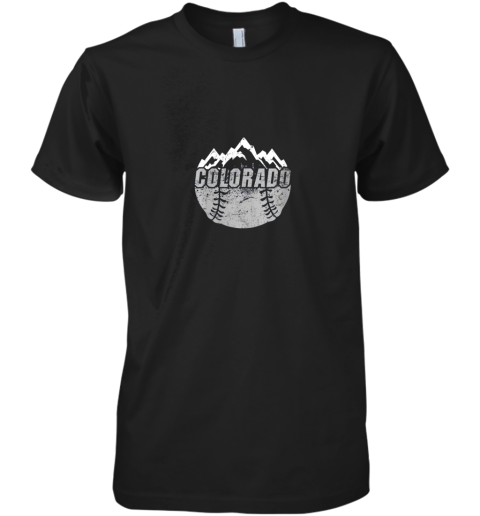 Colorado Baseball Rocky Mountains Design Gift Premium Men's T-Shirt