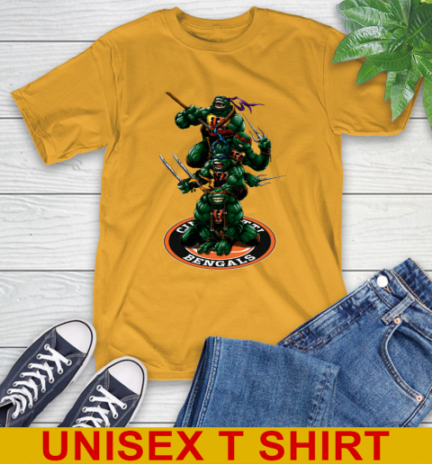 NFL Football Cincinnati Bengals Teenage Mutant Ninja Turtles Shirt T-Shirt 3