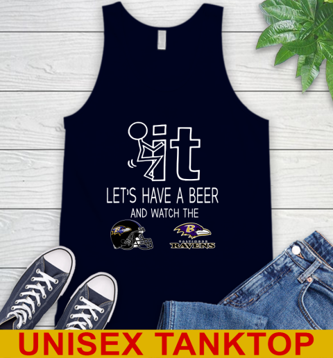 Baltimore Ravens Football NFL Let's Have A Beer And Watch Your Team Sports Tank Top 2