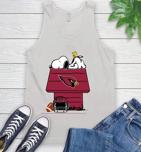 Arizona Cardinals NFL Football Snoopy Woodstock The Peanuts Movie Tank Top