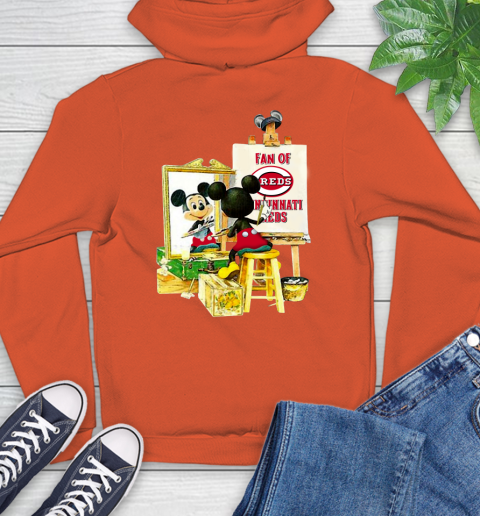 MLB Baseball Cincinnati Reds Mickey Drawing Shirt 16