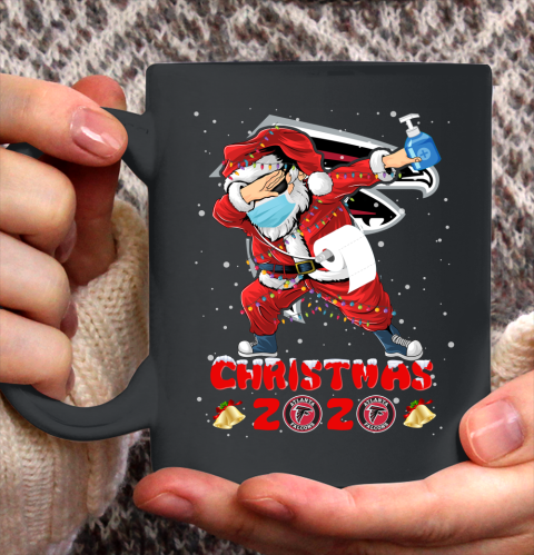 Atlanta Falcons Funny Santa Claus Dabbing Christmas 2020 NFL Ceramic Mug 11oz 2