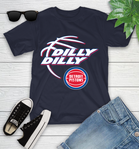 NBA Detroit Pistons Dilly Dilly Basketball Sports Youth T-Shirt 3
