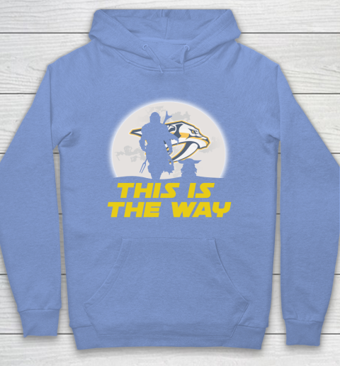 Nashville Predators NHL Ice Hockey Star Wars Yoda And Mandalorian This Is The Way Hoodie 8