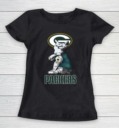 NFL Football My Cat Loves Green Bay Packers Women's T-Shirt