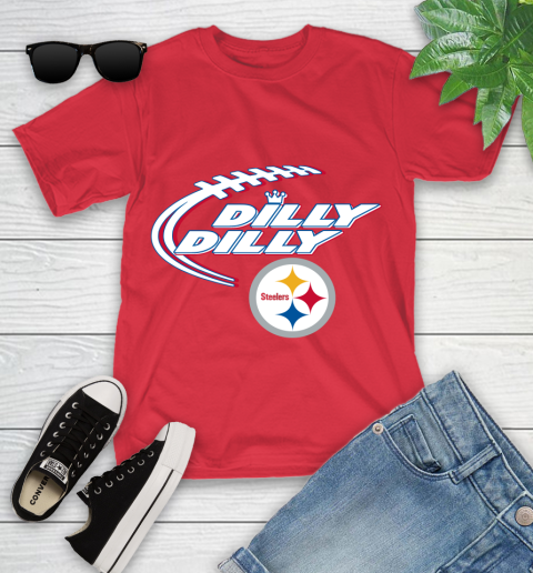 NFL Pittsburgh Steelers Dilly Dilly Football Sports Youth T-Shirt 10
