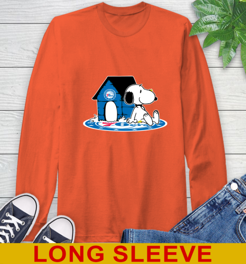 NBA Basketball Philadelphia 76ers Snoopy The Peanuts Movie Shirt Long Sleeve T-Shirt 6 NBA Basketball Philadelphia 76ers Snoopy The Peanuts Movie Shirt Long Sleeve T-Shirt - Image 6