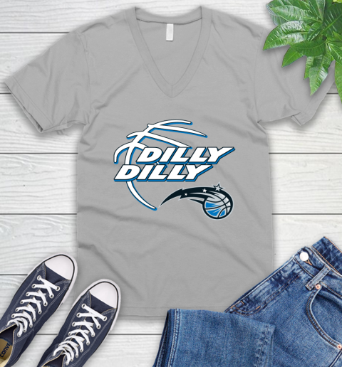 NBA Orlando Magic Dilly Dilly Basketball Sports V-Neck T-Shirt 4