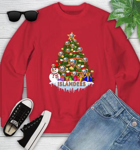 New York Islanders Merry Christmas NHL Hockey Sports Youth Sweatshirt 9