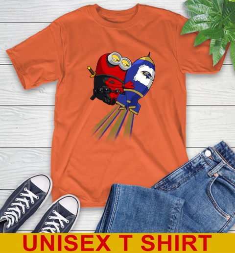 NFL Football Baltimore Ravens Deadpool Minion Marvel Shirt T-Shirt 4