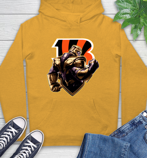 NFL Thanos Avengers Endgame Football Sports Cincinnati Bengals Hoodie 3