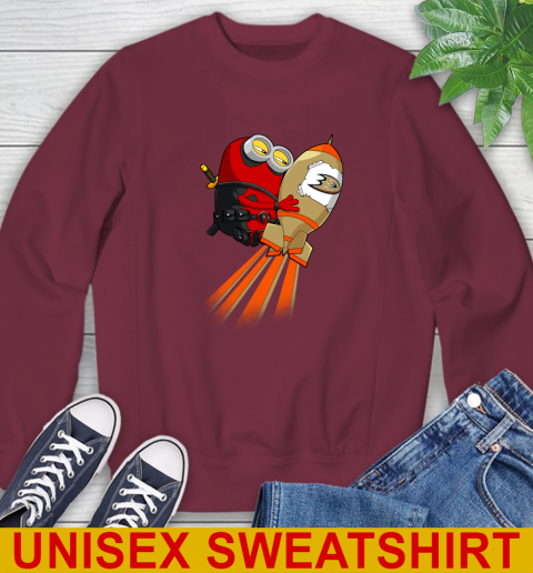 NHL Hockey Anaheim Ducks Deadpool Minion Marvel Shirt Sweatshirt 6