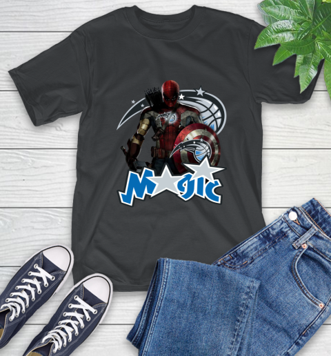 Philadelphia 76ers NBA Basketball Captain America Thor Spider Man Hawkeye Avengers T-Shirt 2