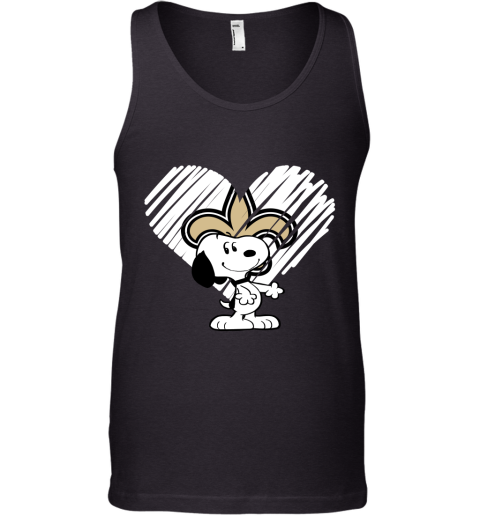 I Love Snoopy New Orleans Saints In My Heart NFL Tank Top
