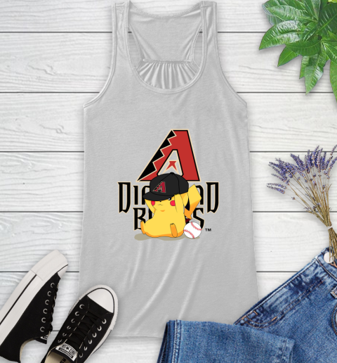 MLB Pikachu Baseball Sports Arizona Diamondbacks Racerback Tank