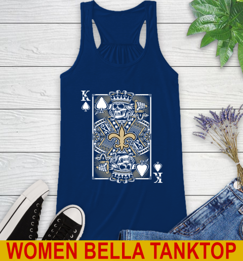 New Orleans Saints NFL Football The King Of Spades Death Cards Shirt Racerback Tank 7