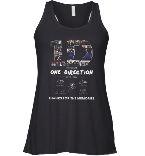 10 Years Of One Direction 2010 2020 Signatures Racerback Tank