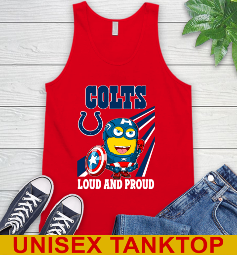 NFL Football Indianapolis Colts Captain America Marvel Avengers Minion Shirt Tank Top 5