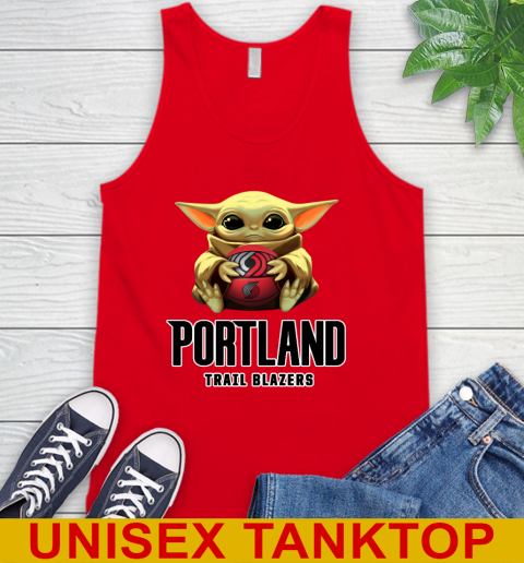 NBA Basketball Portland Trail Blazers Star Wars Baby Yoda Shirt 75