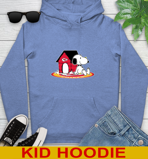 NFL Football Kansas City Chiefs Snoopy The Peanuts Movie Shirt Youth Hoodie 12