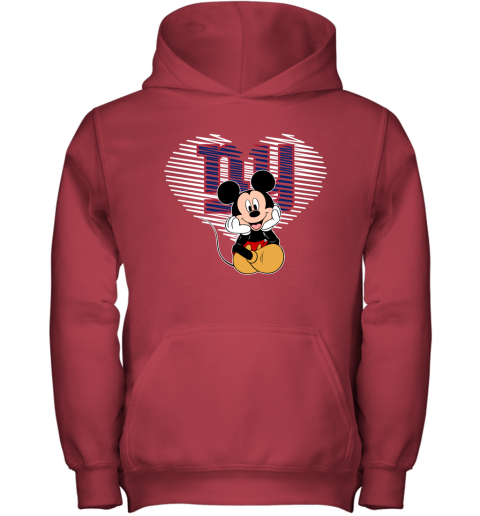 NFL New York Giants The Heart Mickey Mouse Disney Football T Shirt PmLvJ6Pn9On youth hoodie 43 95 151514 front red