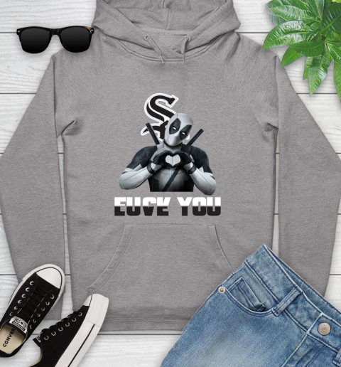 MLB Chicago White Sox Deadpool Love You Fuck You Baseball Sports Youth Hoodie 6