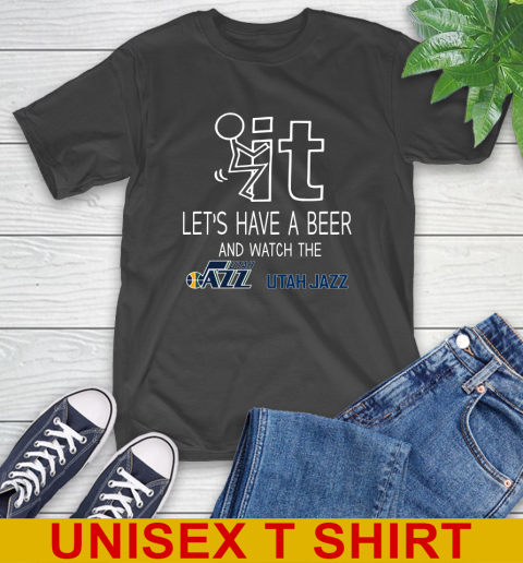 Utah Jazz Basketball NBA Let's Have A Beer And Watch Your Team Sports T-Shirt